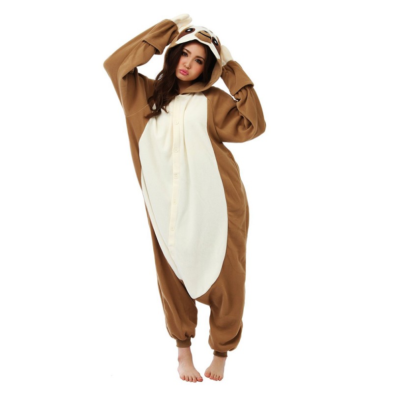 sloth onesie adult animal costume kigurumi pajamas