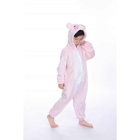 animal kigurumi pink Pig onesie pajamas for kids