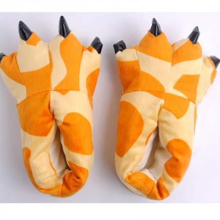 Yellow giraffe Animal Onesies Kigurumi slippers shoes