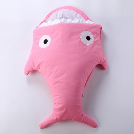 Baby Cartoon Shark Sleeping Bag Winter Stroller Bed Swaddle Blanket Wrap Bedding