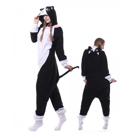 Black Cat Onesie Pajama Animal Costumes For Women & Men