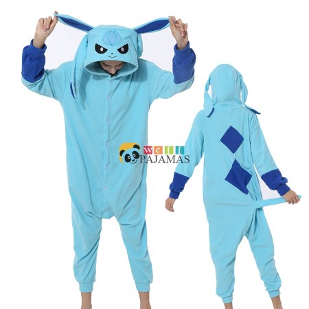 Glaceon Costume Onesie Halloween Outfit Party Wear Pajamas