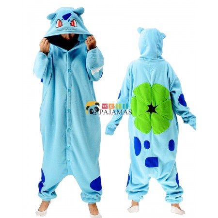 Bulbasaur Costume Onesie Halloween Outfit Party Wear Pajamas