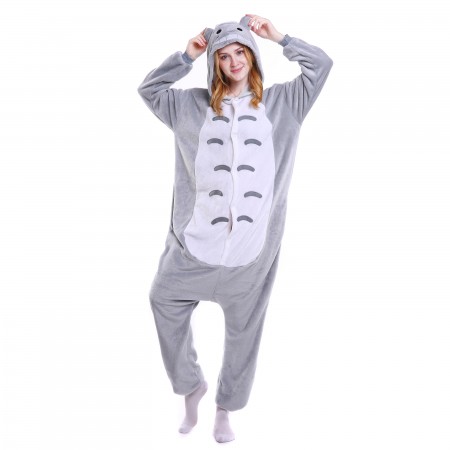 kigurumi grey Totoro onesies animal pajamas for adults